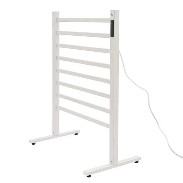 Elektrisk Håndklædetørrer, Fritstående Design, Hurtig Opvarmning,220V, EU, HVID