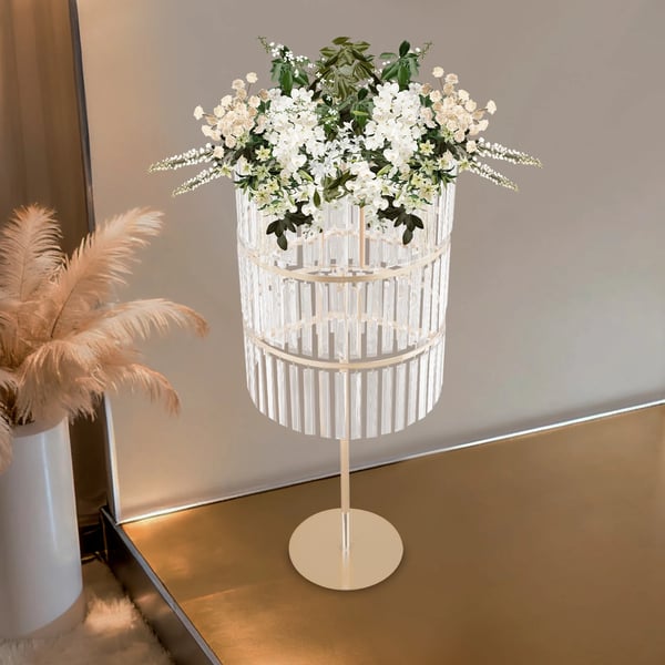 Blomsterstand, 3 niveauer, elegante krystalpendler,Guld