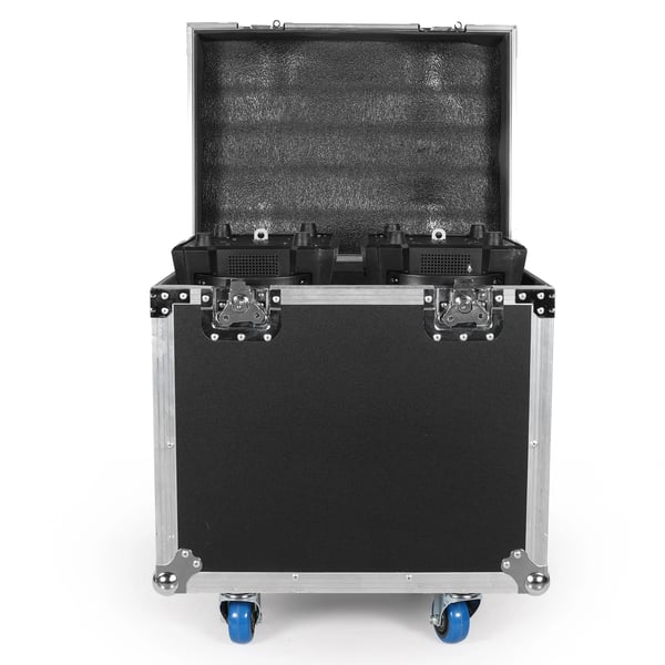 Flight Case, Inbyggda Hjul, Utdragbart Draghandtag, Kraftig Design, Svart
