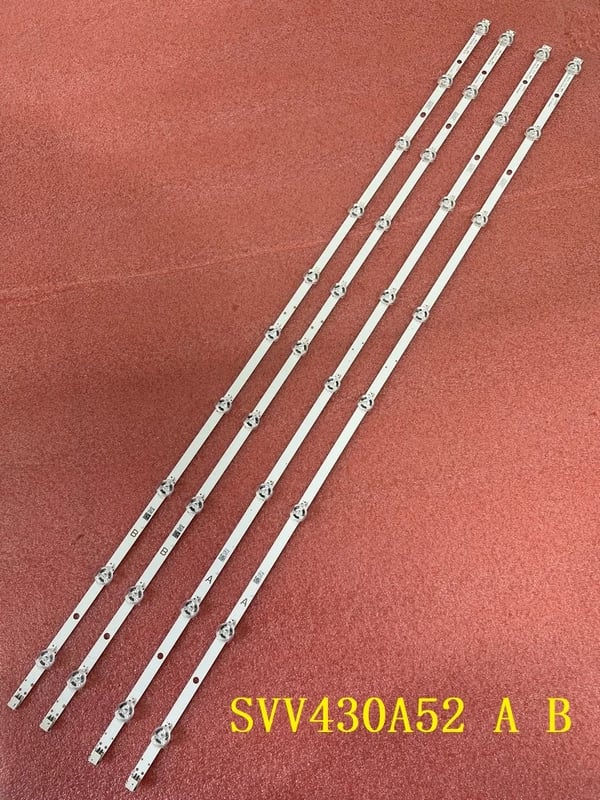 LED-taustavalonauha, yhteensopiva Toshiba 43V5863DG:n ja 43GS352B:n kanssa.