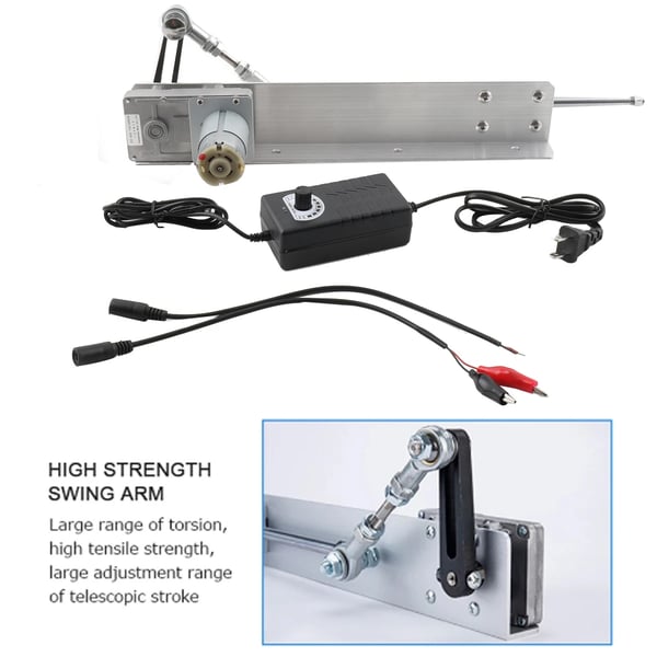 Cykling Lineær Aktuator, 24V Spænding, 150mm Slaglængde, 120rpm Hastighed, 2-10kg Tryk, Vandret Installation