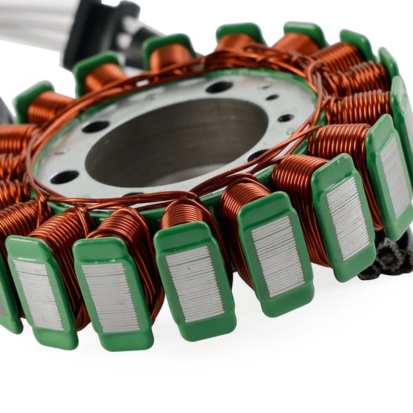 Generator Stator, Højkvalitets kobberviklinger, Temperaturmodstand op til 200°C, Kompatibel med Kawasaki Ninja 2005-2011, 3 ledningskonfiguration