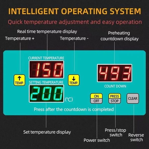 Oliepresse, Digital Temperaturkontrol, Høj Udtagningsrate,EU, RG312-220V