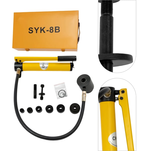 Hydraulisk Hulstans, Holdbar Stål Konstruktion, Alsidig Stansningskapacitet,Gul