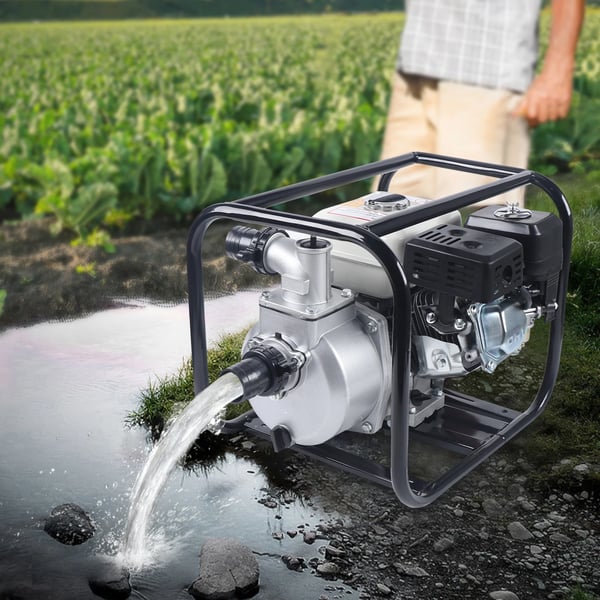 Vattenpump, 6,5HK, Hög Flödeshastighet,svart
