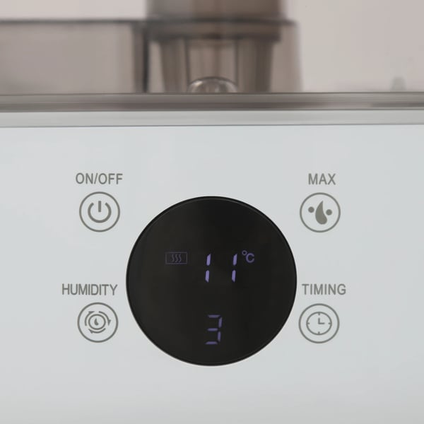 Luftrenser, 300 mL kapacitet, 25W effekt, 360° roterbar tågeudgang, tre tågeniveauer, støjniveau 36 dB