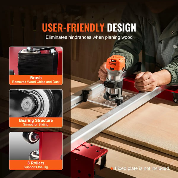 Router Sled, 64 tommer længde, justerbar højde 0-5,5 tommer,64 tommer YS64-001S
