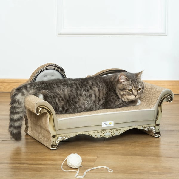 Klösträd, Soffdesign, Inkluderar Kattmynta,60X29.5X29 cm, Brun