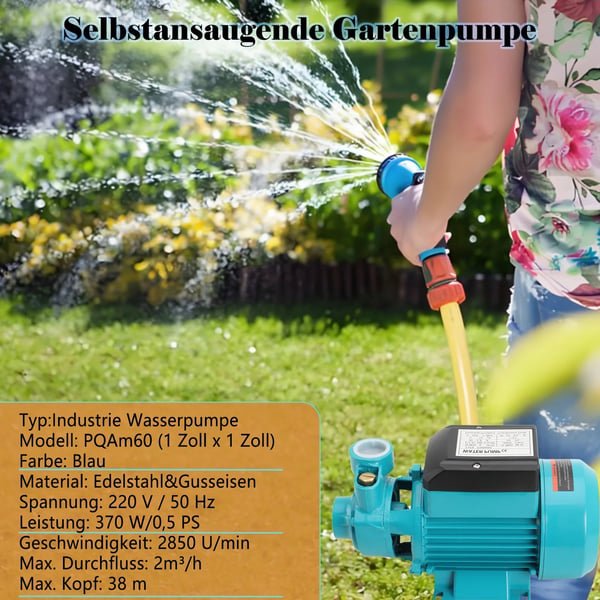 Vattenpump, Självprimande, Hög Prestanda,EU