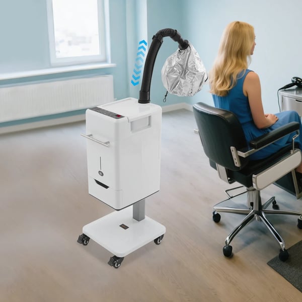Nano Hårånga, LCD-display, Justerbar Temperatur,VIT
