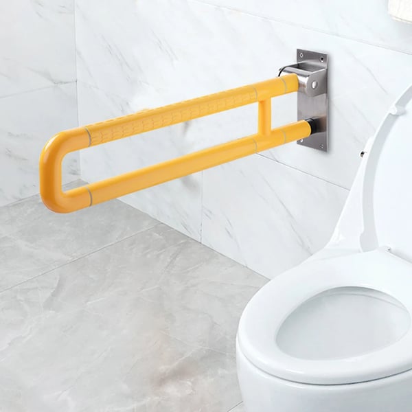 Badrumsstöd, Väggmonterad, Fällbar Design,Vit
