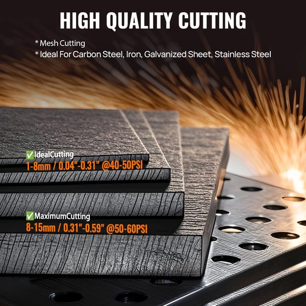 Plasma Cutter, 110/220V, Ikke-kontakt Skæring, Digitalt LED Panel,HBC45II