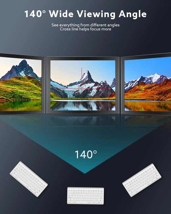 Mini monitor, 8-tommer skærm, 1024x768 opløsning, HDMI & VGA indgang, indbyggede højttalere, TFT-display