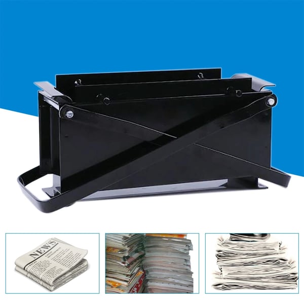 Brikettefremstiller, Jernmateriale, Ca. 33*15*13 cm, 2,67 kg Nettovægt, Kompakt Design, Miljøvenlig Brændstofproduktion
