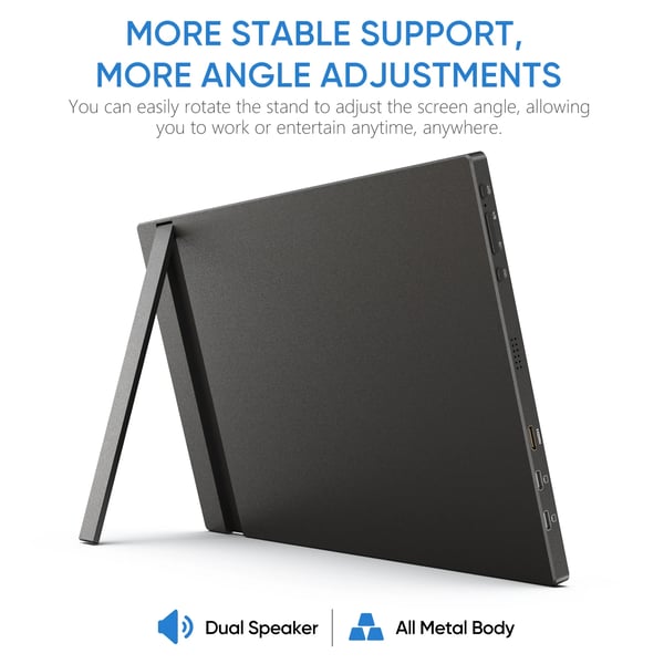 Bærbar Gaming Skærm, 16,1" Full HD Skærm, 144Hz Opdateringsfrekvens,16.1 Z1FC 144Hz