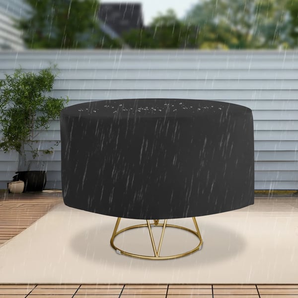 Terrasseborddække, Vandtæt materiale, UV-beskyttelse,sort