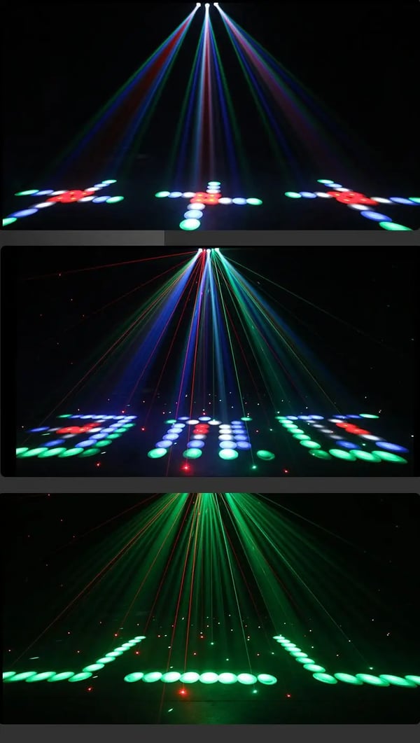 Scene Belysningseffekt, RGBW Dynamiske Effekter, Alsidige Kontroltilstande,EU-stik