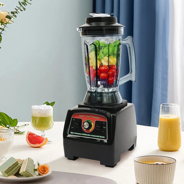 Stort kapacitet juicepresser blender, 2800W effekt, 57000 RPM hastighed,sort