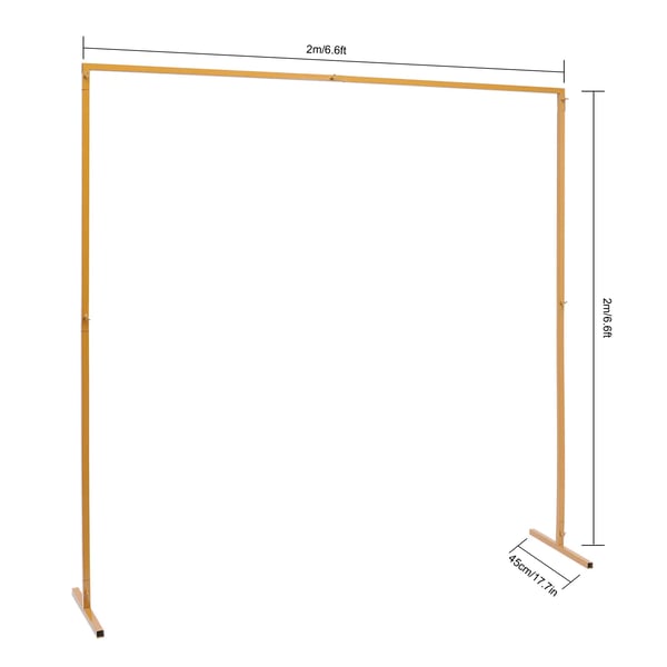 Justerbar Jernbue Stativ, Holdbar Design, Alsidig til Begivenheder,Guld
