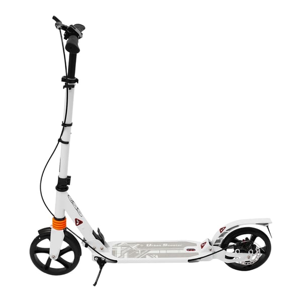 Pedalbræt, Kompakt Design, Skivebremse Mekanisme,HVID