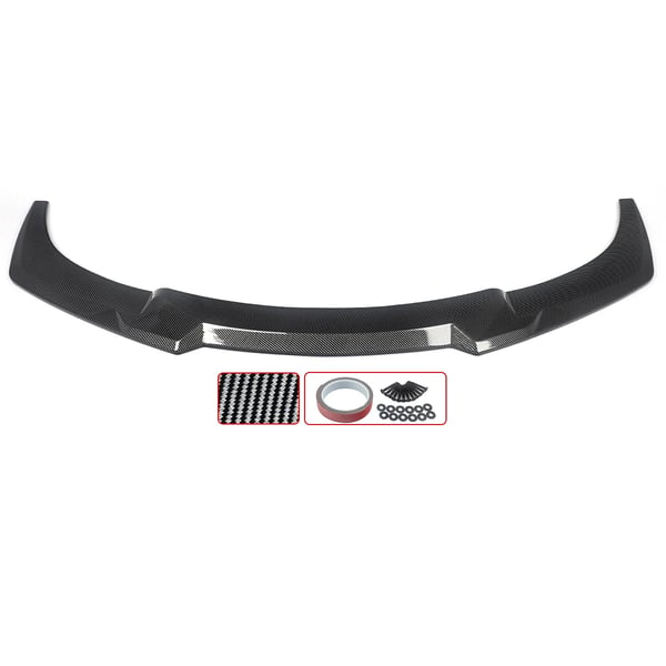 Front Lip Splitter, Passer til luksus sports coupe serie, Nem installation,Kulfiberlook