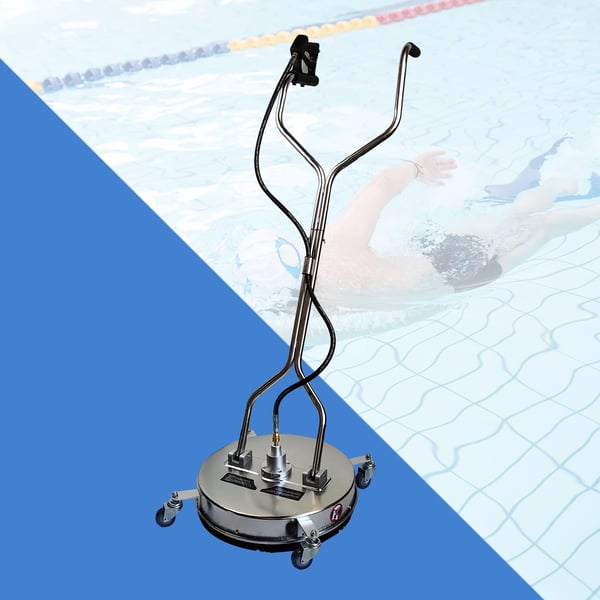 Trykrenser Overflade Rengøringsmiddel, 20 Tommer, 4000 PSI, Rustfrit Stål,Lys Grå