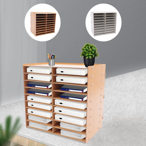 Kontorpapirorganisator, 9-lags design, stor kapacitet
