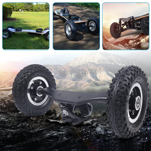 Offroad elektrisk skateboard truck, holdbar aluminiumskonstruktion, 8-tommer hjulstørrelse,sort