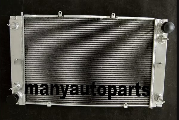 Aluminiumkøler, kompatibel med Porsche 928, 56mm, 2 oliekølere, letvægtsdesign