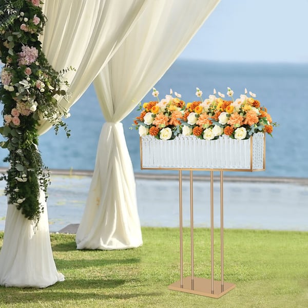 Blomsterstand, Moderne Design, Holdbar Krystal og Jern Konstruktion,Guld
