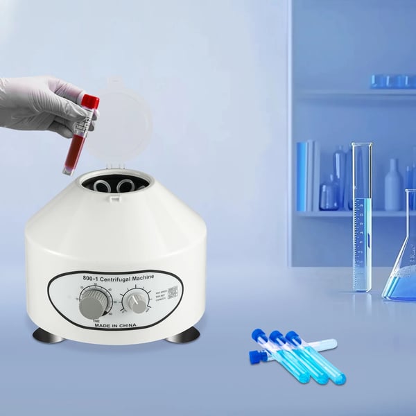 Laboratoriecentrifug, Stort kapacitet, Låg ljudnivå,VIT, 220V