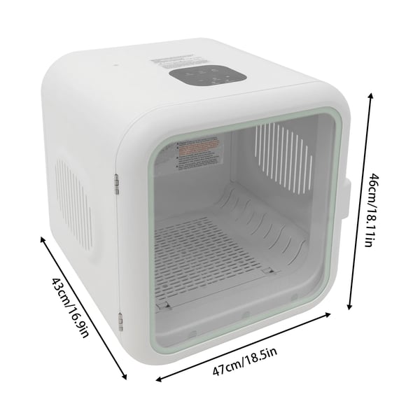 Hundetørrer, 62L kapacitet, 800W effekt, justerbar temperatur 22-45°C, 3 gear, CE-certificeret