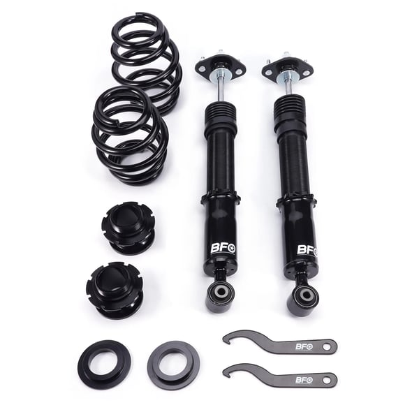 Højdejusterbare Coilovers, Stål Konstruktion, Justerbar Højdeområde 1-4 tommer, Kompatibilitet med Performance Køretøj 3 Series E36
