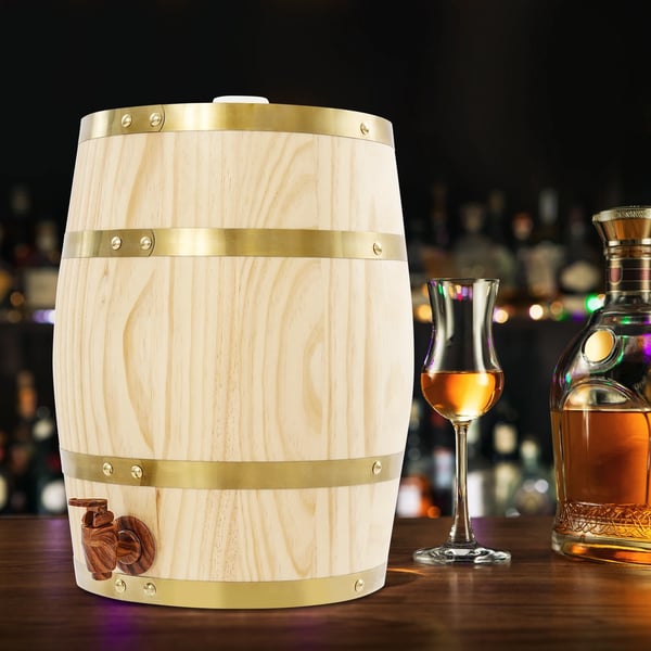 Vinfad, Holdbar Fyrretræskonstruktion, Bordplade Design,MULTI