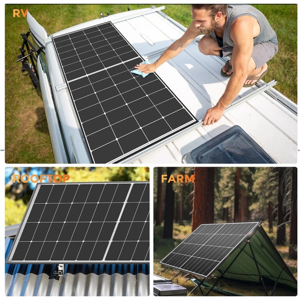 Solpanel, 25,2% Effektivitet, Op til 30 Års Levetid,300w