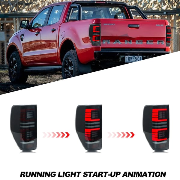 LED Baglygter, Sekventiel Blinklys, Plug-and-Play Installation