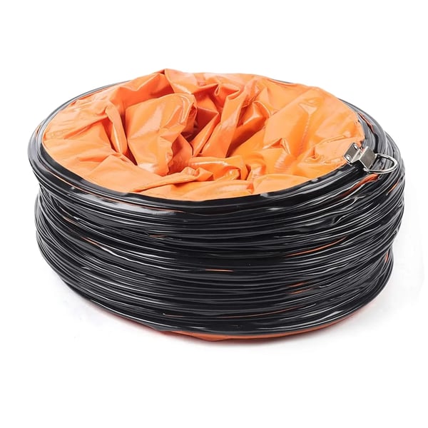 Bygning Blæser, 250 mm Diameter, 320 W Effekt, 43 m/min Luftstrøm,Appelsin