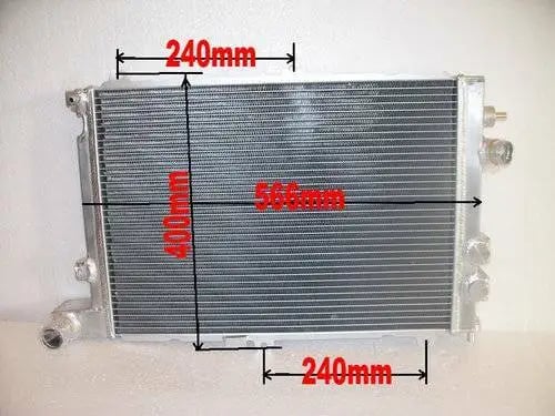 Radiator, Aluminium Materiale, Kerne Størrelse 358mm x 498mm x 50mm, 2 Rækker, Kompatibilitet Opel Vauxhall Calibra, Inkluderer 2 Ventilatorer