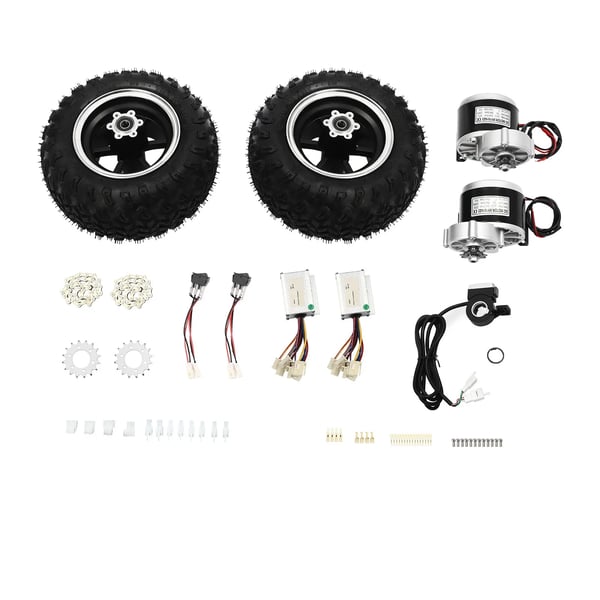 Elektrisk Personlig Transport Kit, 24V, 250W, 10-tommer Hjul, Dobbelt Børste Gear Motorer, Tommel Gas