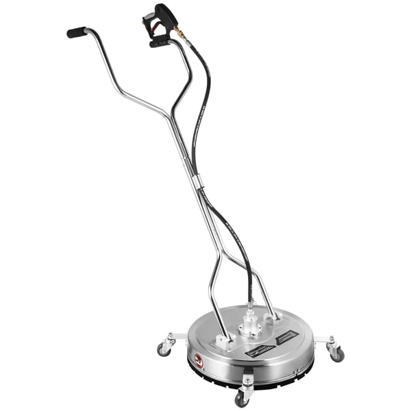 Højtryksrenser Overflade Rengøringsmiddel, 18 tommer, 4000 PSI Maks Tryk, 10,5 GPM Maks Flow, 3/8" QC Indgang, Rustfrit Stål Materiale