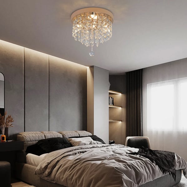 Loftlampe, Moderne Design, Krystalmateriale,HQ-C250J-SS, Ændringsbar