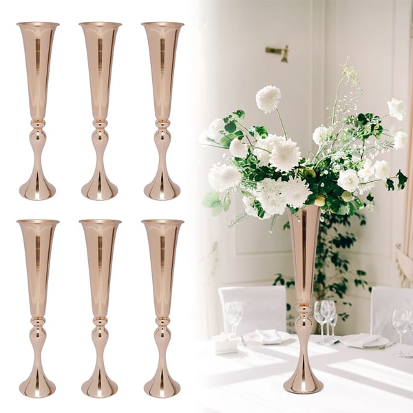 Vase, Elegant Design, Holdbar Konstruktion,S, lys gul