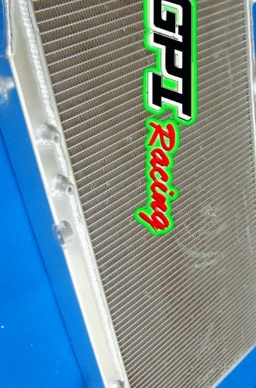 Radiator, Aluminium, Kerne Størrelse H325mm x B710mm x D56mm, Samlet Størrelse H390mm x B723mm x D68mm, Indløbs/Udløbs Størrelse 31mm/31mm, 2 Række
