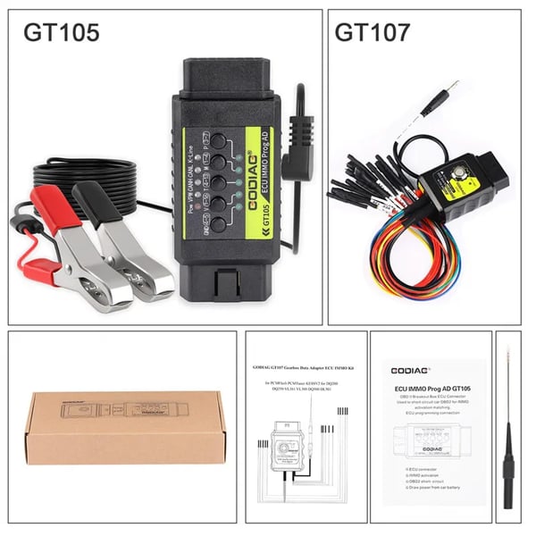 Dataadapter, DSG Gearkassekompatibilitet, Data Læs og Skriv Funktionalitet,GT107 med GT105