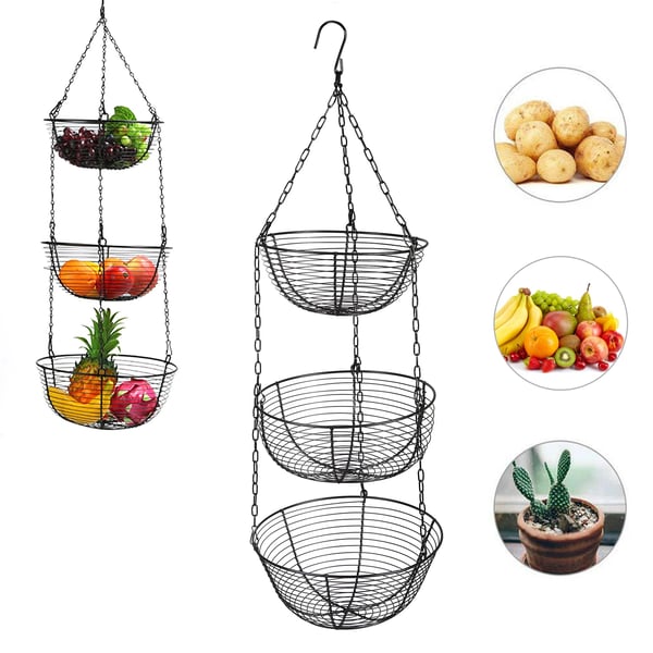 Frugtkurv, 195 Jern, 25*10 cm/9.84*3.94 tommer, 27*11.5 cm/10.63*4.53 tommer, 29*13 cm/11.42*5.12 tommer, 29*84 cm/11.42*33.07 tommer