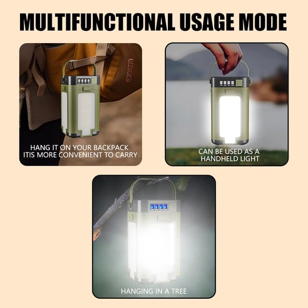 LED lommelygte, 2000mAh batteri, Type-C USB opladning, vandtæt IPX4, flere lysindstillinger, bærbart design