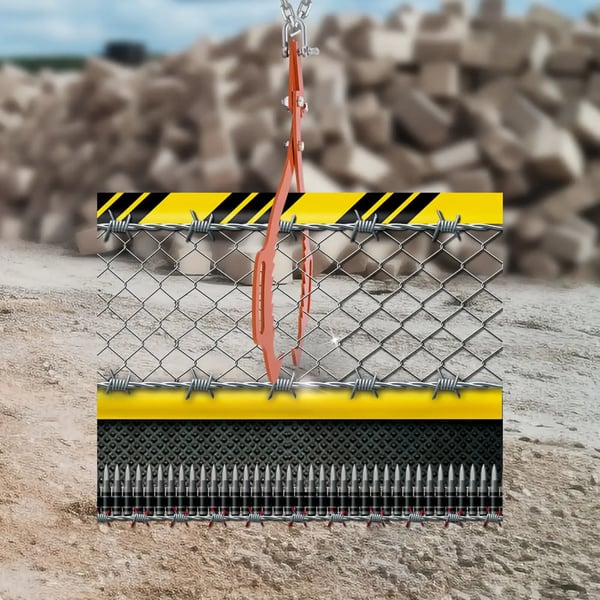 Log Lifting Tong, Robust Design, Ergonomiske Håndtag,Appelsin