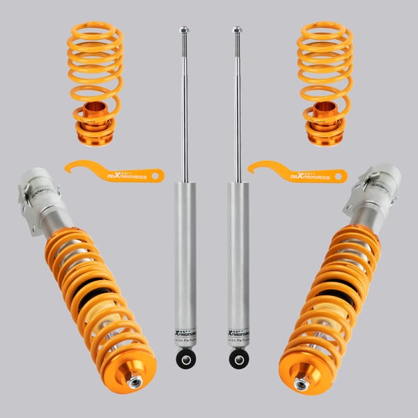 Coilover-fjederben, Højdejusterbare, Passer til Kompaktbil Model A, Passer til Lille Køretøj Model X, Oljetryk, 54 cm Længde
