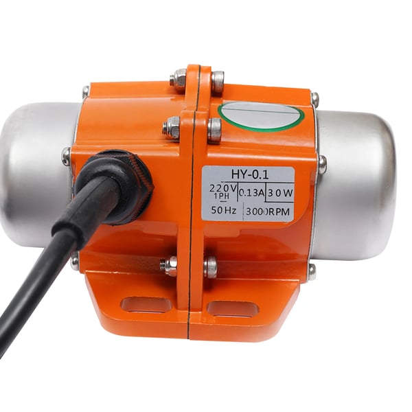 Vibrationsmotor, Justerbar Excentrisk Blok, IP65 Beskyttelse,Appelsin