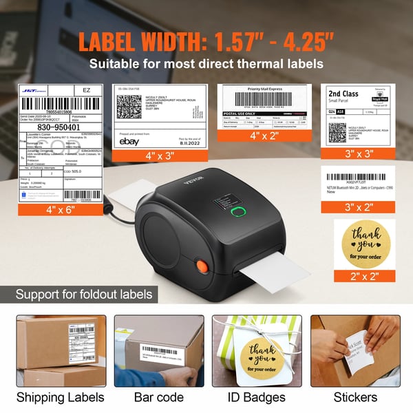 Tarratulostin, Bluetooth/USB-yhteys, 300 DPI -resoluutio,300dpi